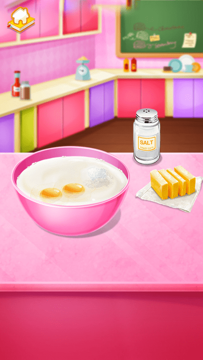 女生做蛋糕甜品屋