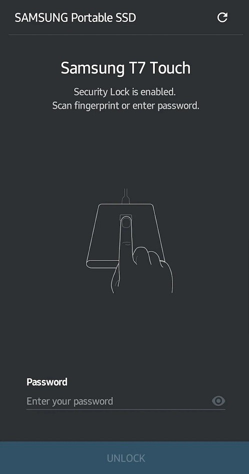 Samsung Portable SSD Software 1.0