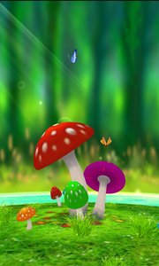 超清3D蘑菇动态壁纸 超清3D蘑菇动态壁纸