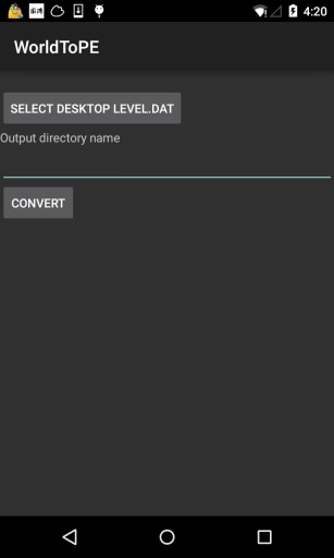 我的世界存档转换器(WorldToPE) 我的世界存档转换器(WorldToPE)