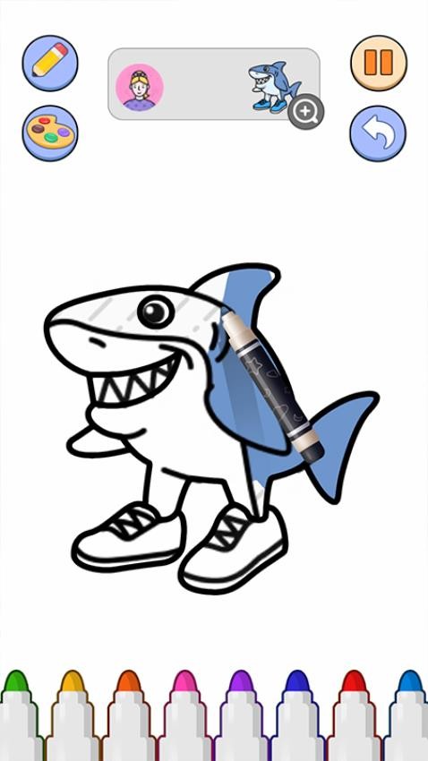 怪物繪畫填色 怪物繪畫填色