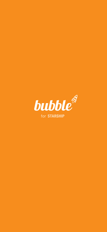 STARSHIP bubble STARSHIP bubble