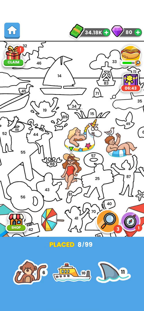 貼紙書按數字涂色最新版 1.22.0安卓版